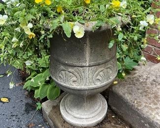 Live floral in planter