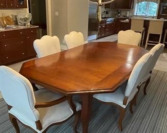 Additional view of dining table + 7 chairs