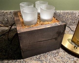 Decorative votive candle holder
