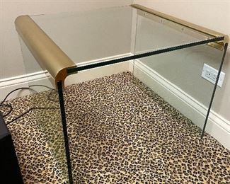 Glass end table