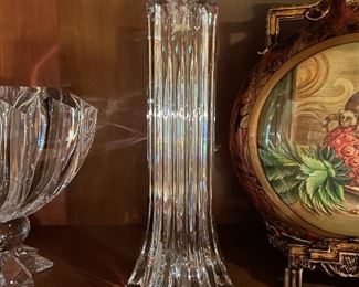 Crystal candle holder