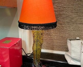 Dept 56 Halloween leg lamp