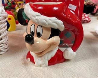 Mickey Santa mug