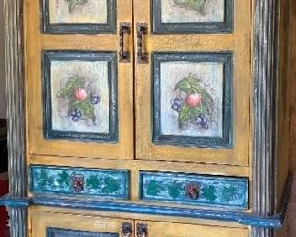 Hand Painted Armoire 