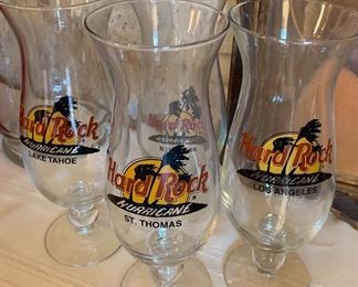 Hard Rock Cafe Hurricane Glasses