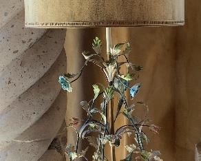 Beautiful Metal Floral Oversized Table Lamp