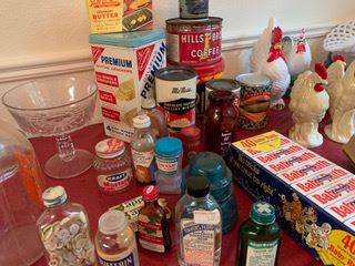 Many vintage household and personal products!