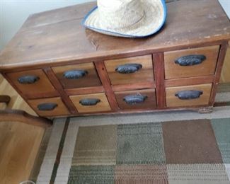 8 slot card catalouge cabinet