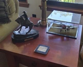 End side tables match the coffee table