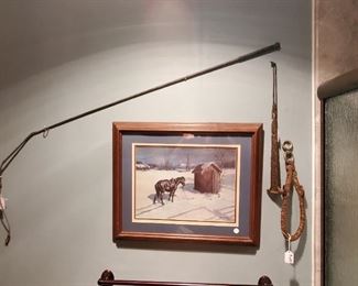 art Bob Widmier horse print with other decor