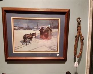 art Bob Widmier horse print