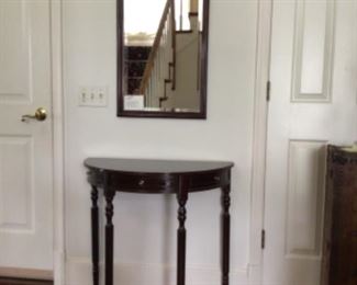Bombay 2pc Mirror and and Demilune Table 