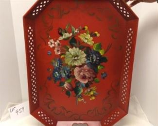 handpainted towle tray 