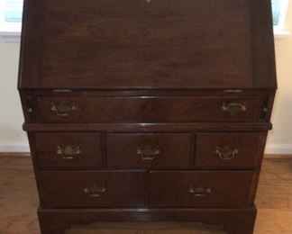 Antique Walnut Chippendale Slant Top Desk 