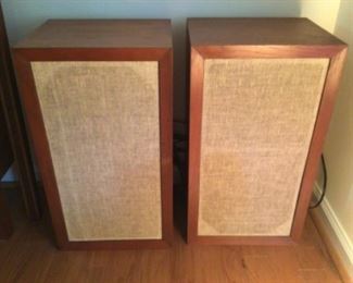 Pair of Mid Century AR3 Inc. Teak Wood Speakers