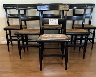 Set of 6 Hitchcock Chairs in Good Condition