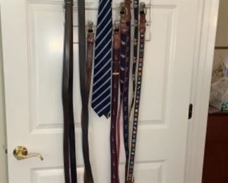 Mens Nautical Belts and Trump Tie