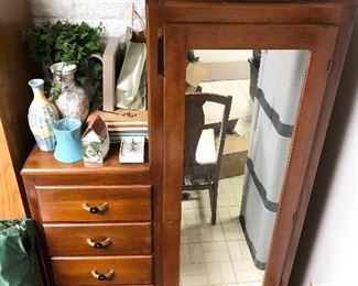 Dresser with Mirror and Wardrobe