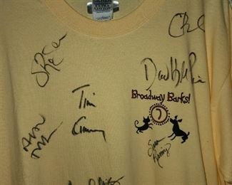 Autographed Tim Curry Broadway T-Shirt