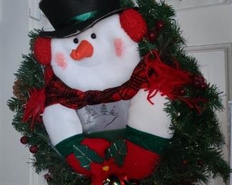 Snowman Wreath