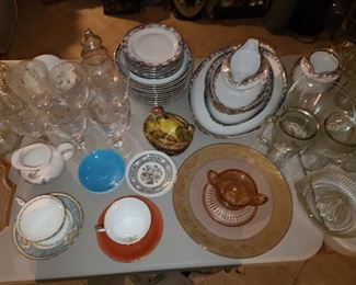 Assorted China & Glassware