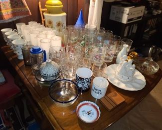 Assorted China & Glassware