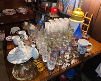 Assorted China & Glassware