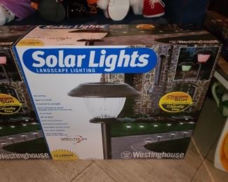 Solar Lights (2 Available, New In Box)