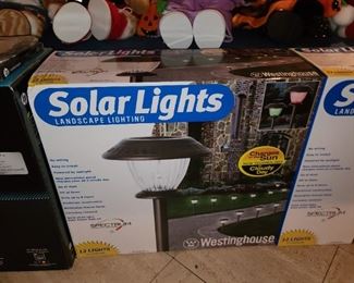 Solar Lights (2 Available, New In Box)
