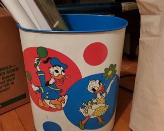 Vintage Disney Trash Can