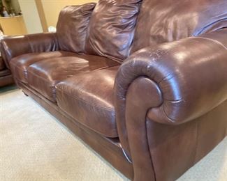 Klaussner leather sofa - 36"x 90"x 39"