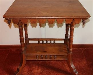 Antique Oak Eastlake Table