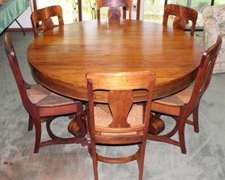Large Antique Mahogany Dining Room Table