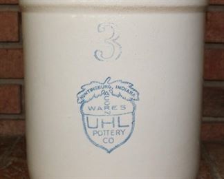 UHL Pottery 3 Gallon Crock Acorn Wares