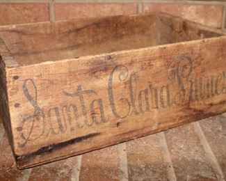 Vintage Santa Clara Prunes Wood Crate