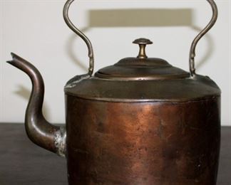 Antique Copper Kettle Teapot