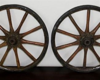 Antique Wooden Spoke Wheels