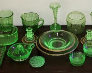 Vintage Vaseline Uranium Glass