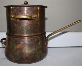 Vintage Copper Double Boiler