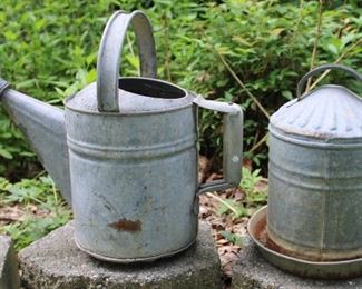 Vintage Galvanized Cans