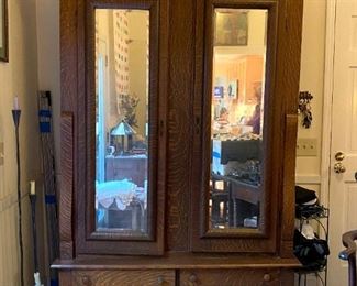 Victorian Style, Claw Footed Wardrobe, 7'5" Tall x 4'2" Wide x 18" Deep