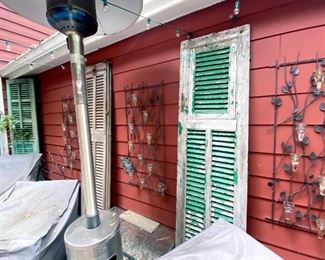 lots of shutters for sale glass vase wall hangings not for sale