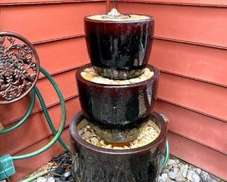 Large ceramic fountain