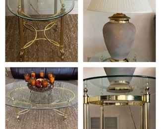 Clear Glass Top Tables