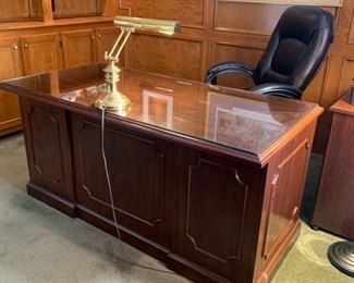 Executive Desk and Lane Chair