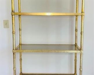 MCM Gilded Metal Etagere