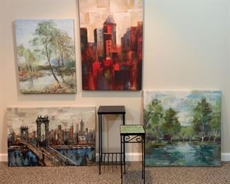 Painted Canvas Wall Art