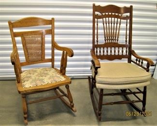 Pair of Antique Rocking Chairs  Asking $25 Each