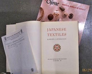 Vintage Book on Japanese Textiles with original sales receipt asking $25 