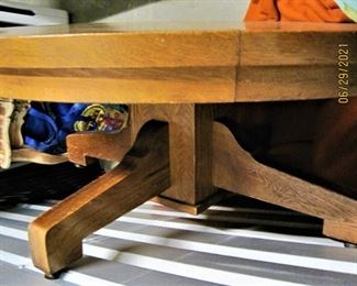 Converted Antique Oak Dining table...now coffee table Asking $65